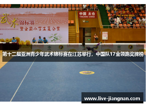 第十二届亚洲青少年武术锦标赛在江苏举行，中国队17金领跑奖牌榜